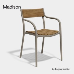 Sedia Madison Wood Tortora Vondom