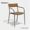 Sedia Madison Wood Tortora Vondom