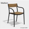 Chaise Madison Wood Black Vondom