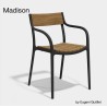 Madison Wood Sedia Nera Vondom