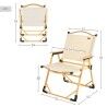 Silla de Camping Plegable Aktive Sabana Tierra 47 x 77 x 51 cm (2 Unidades)