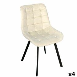 Stuhl Versa RHODES  Beige 55 x 82 x 51 cm (4 Stück)