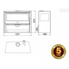 Panadero Chopin 3V EcoDesign 8,2 kW Stufa a legna