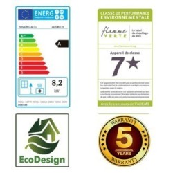 Fogão a lenha Panadero Chopin 3V EcoDesign 8,2 kW