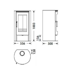 Poêle à bois Panadero Helena Ecodesign 8 kW
