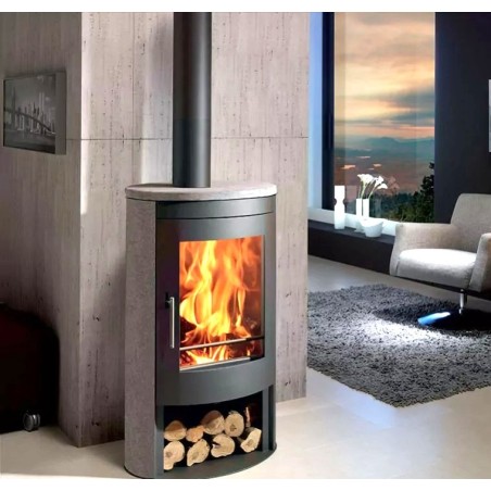 Estufa de leña Panadero Oval 3 Stones Ecodesign 8.7 kW
