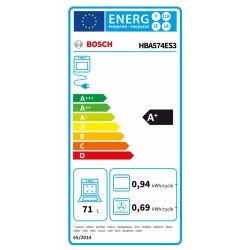 Forno Pirolítico BOSCH HBA574ES3 71 L 3600 W