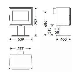 Panadero Verne Ecodesign 6.7 kW Wood Stove