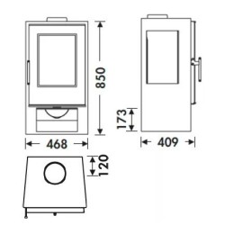 Panadero Andes Ecodesign 7.5 kW Wood Stove