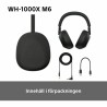 Bluetooth Headphones Sony WH1000XM6S.CE7 Black Grey