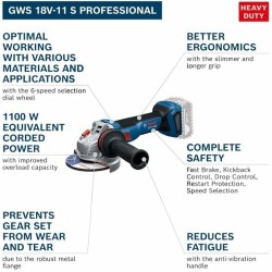 Smerigliatrice BOSCH GWS 1100 W