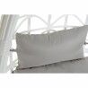 Poltrona de jardim suspensa DKD Home Decor 90 x 70 x 110 cm Cinzento Metal Rotim sintético Branco