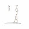 Poltrona de jardim suspensa DKD Home Decor 90 x 70 x 110 cm Cinzento Metal Rotim sintético Branco
