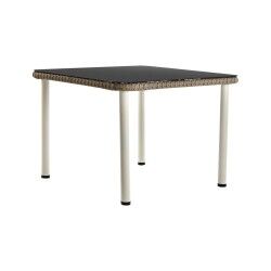 Muebles de Jardín DKD Home Decor Blanco Marrón claro 190 x 190 x 70 cm