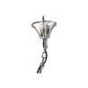 Ceiling Light Home ESPRIT Brown Silver Crystal Steel 25 W 80 x 80 x 80 cm