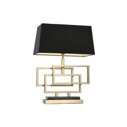 Lámpara de mesa Home ESPRIT Negro Dorado 50 W 220 V