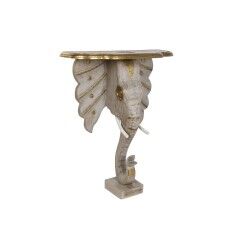 Hall de Entrada DKD Home Decor Branco Cinzento Dourado 80 x 30 x 96 cm Elefante