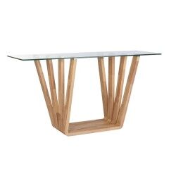 Meuble d'Entrée DKD Home Decor Marron Transparent 145 x 45 x 75 cm