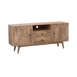 Móvel de TV DKD Home Decor Multicolor Natural Madeira de mangueira 155 x 40 x 70 cm