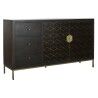 Anrichte DKD Home Decor Schwarz Gold Dunkelbraun Metall Akazienholz 160 x 40 x 90 cm