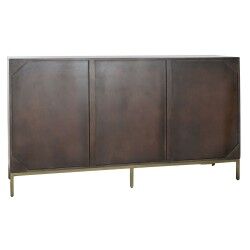Anrichte DKD Home Decor Schwarz Gold Dunkelbraun Metall Akazienholz 160 x 40 x 90 cm