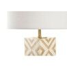 Lámpara de mesa Home ESPRIT Blanco Beige Dorado 50 W 220 V