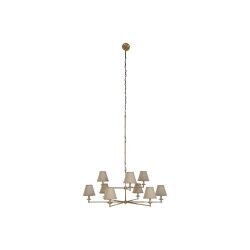 Lámpara de Techo Home ESPRIT Beige Dorado Latón 25 W 113 x 113 x 132 cm