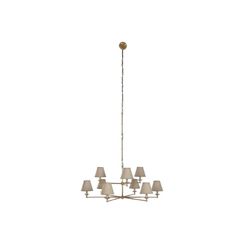 Lámpara de Techo Home ESPRIT Beige Dorado Latón 25 W 113 x 113 x 132 cm