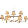 Lámpara de Techo Home ESPRIT Beige Dorado Latón 25 W 113 x 113 x 132 cm