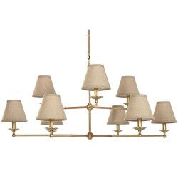 Lámpara de Techo Home ESPRIT Beige Dorado Latón 25 W 113 x 113 x 132 cm