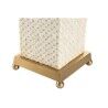 Desk lamp Home ESPRIT White Beige Golden 50 W 220 V