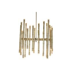 Suspension Home ESPRIT Doré Métal Acier 74 x 74 x 138 cm