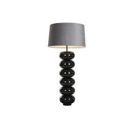 Lámpara de mesa Home ESPRIT Negro Gris 50 W 220 V