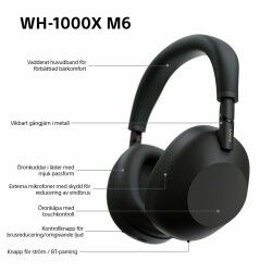 Auricolari Sony WH1000XM6B.CE7 Nero