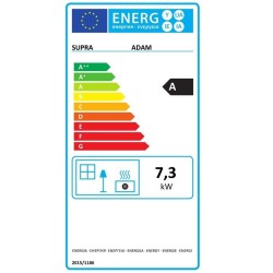 Estufa de leña Adam Supra de 7,3 kW
