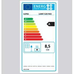 Poêle à bois Larry sur pied Supra 8.5kW