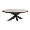 Tavolino da Caffè DKD Home Decor Naturale Metallo Legno di mango 130 x 70 x 45 cm