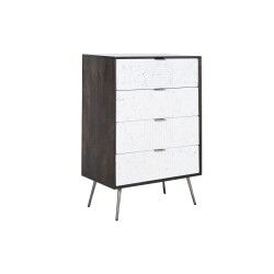 Cómoda DKD Home Decor 70 x 40 x 105 cm Branco Catanho escuro Madeira de mangueira