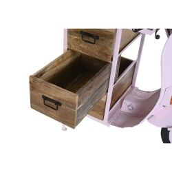 Cómoda DKD Home Decor 100 x 68 x 105 cm Metal Mota Rosa Claro Madeira de mangueira