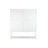 Shelves DKD Home Decor White Black Metal Mango wood 170 x 45 x 200 cm