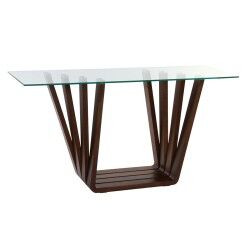 Meuble d'Entrée DKD Home Decor Marron Transparent 145 x 45 x 75 cm