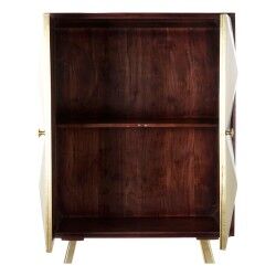 Anrichte DKD Home Decor Gold Dunkelbraun Akazienholz Mango-Holz 84 x 43 x 156,5 cm