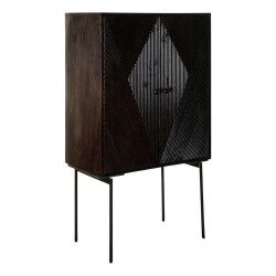 Anrichte DKD Home Decor Schwarz Dunkelbraun Metall Mango-Holz 84 x 43 x 153,5 cm