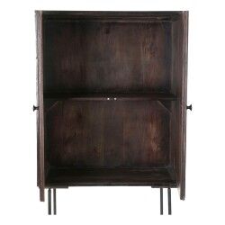 Anrichte DKD Home Decor Schwarz Dunkelbraun Metall Mango-Holz 84 x 43 x 153,5 cm
