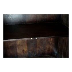 Anrichte DKD Home Decor Schwarz Dunkelbraun Metall Mango-Holz 84 x 43 x 153,5 cm