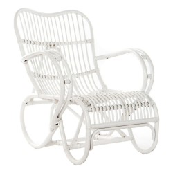 Cadeira de baloiço DKD Home Decor Branco 75 x 85 x 85 cm