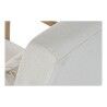 Cadeira de baloiço DKD Home Decor Bege Natural Linho Madeira da borracha 66 x 85 x 81 cm