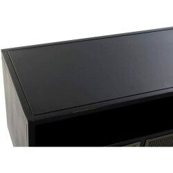 Meubles de télévision DKD Home Decor Noir Métal Doré (125 x 41 x 62 cm)
