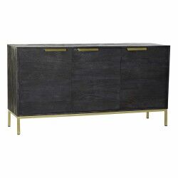Buffet DKD Home Decor Noir Doré Bois de manguier 145 x 41 x 77 cm