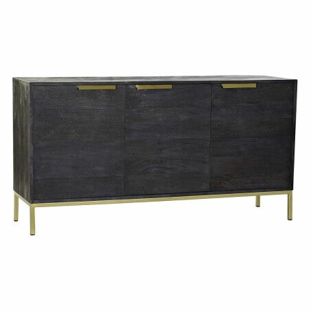 Credenza DKD Home Decor Nero Dorato Legno di mango 145 x 41 x 77 cm